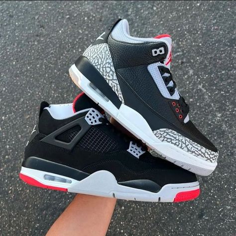 Picture by: wneloy Black Cement 3s, Jordan 3 Black, Cement 3s, Air Jordan 4 Bred, Jordan 3 Black Cement, Jordan 4 Bred, Black Cement, Air Jordan 4, Air Jordan 3