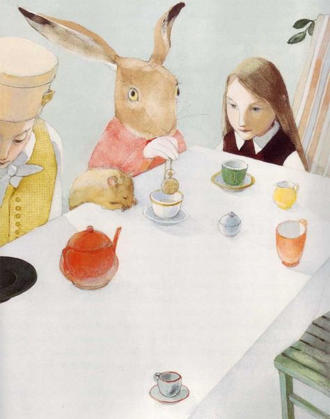 20 Artists’ Visions of Alice in Wonderland From the Last 155 Years ‹ Literary Hub Lisbeth Zwerger, Ralph Steadman, Alice Liddell, Mad Tea Party, Mad Hatter Tea, Mad Hatter Tea Party, Lewis Carroll, Adventures In Wonderland, Childrens Illustrations