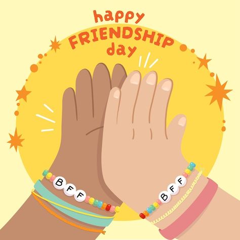 International Friendship Day, Happy Friendship Day, Friendship Day, Pinterest Ads, Psd Icon, Iconic Photos, Flat Illustration, Vector Photo, Friends Forever