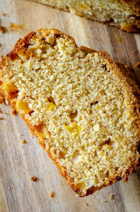 Southern Peach Bread?utm_source=12tomatoes Peach Loaf, Peach Bread Recipe, Nut Breads, Peach Bread, Biscuit Bread, 12 Tomatoes, Peach Recipe, Baking Bread, Bread Machine Recipes