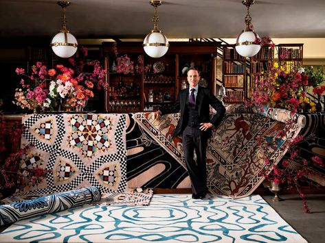 From Portugal’s Most Eye-Catching Restaurant to Ken Fulk’s Bold New Rugs, Here Are AD’s Discoveries of the Month | Architectural Digest Ken Fulk, Painted Cupboards, Rug Company, City Apartment, Creative Industries, Globe Lights, Step Inside, Architectural Digest, Discover The World