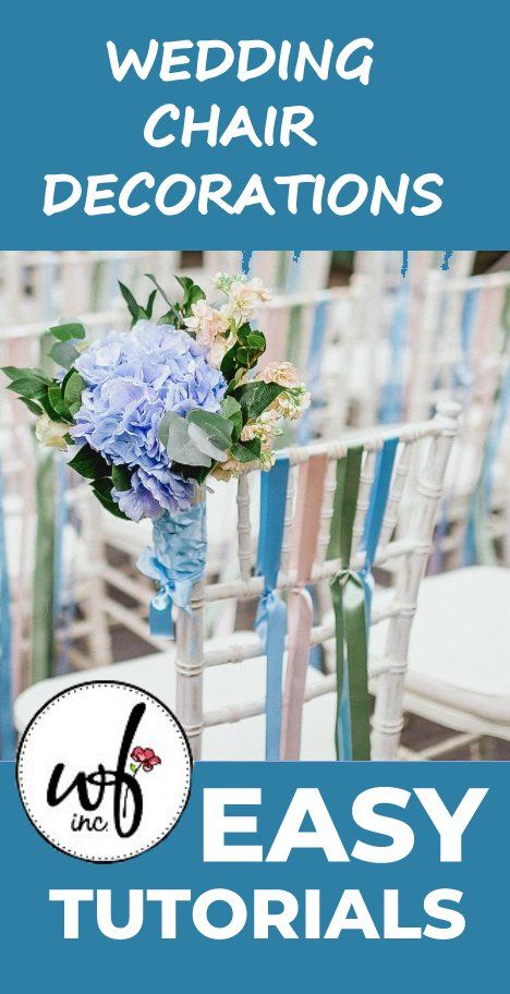 Wedding Chair Decorations - DIY Wedding Flower Designs and Tutorials See how easy it is to create this lovely aisle design! Step by step flower designs for all wedding flowers. Diy Chair Decor For Wedding, Diy Chair Flowers Wedding, Cheap Wedding Chair Decor, Flowers For Wedding Chairs, Chair Flowers Wedding Aisle Decorations, Wedding Aisle Chair Flowers Diy, Outdoor Wedding Chair Decorations, End Of Aisle Wedding Decor, Wedding Chair Decorations Diy