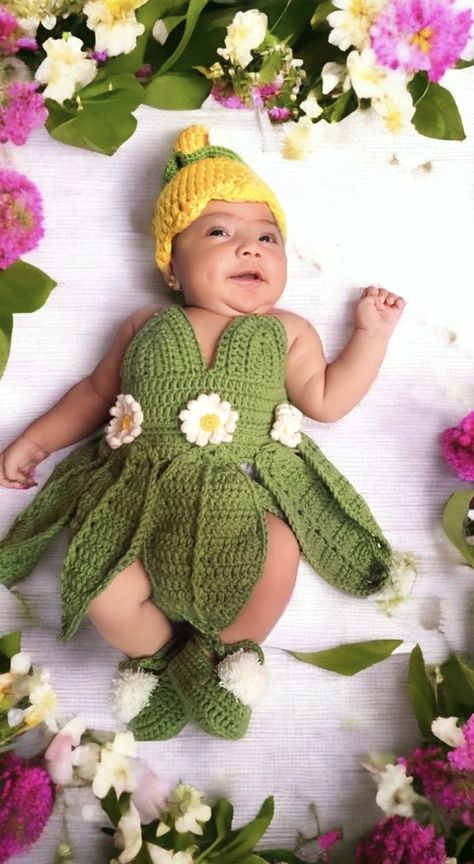 Tinkerbell Baby Costume shipping worldwide 💖 Tinkerbell Baby Costume, Tinkerbell Costume, Tinkerbell Party, Baby Costume, Disney Costumes, Baby Halloween Costumes, Fairy Costume, Baby Costumes, Halloween Fashion