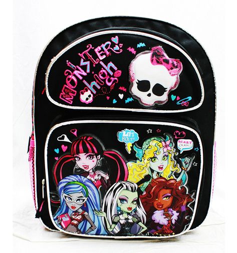 Medium Backpack - Monster High - Scary School Bag Girls New mh20760#Monster, #High, #Medium Scary School, Monster High Bedroom, Black Duffel Bag, Cute Luggage, Travel Rucksack, Medium Backpack, Boys Backpacks, Travel Purse, Small Backpack