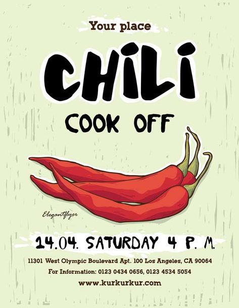 Check out the Chili Cook Off Free Flyer Template only on https://freepsdflyer.com/chili-cook-off-free-flyer-template/ - Enjoy downloading 1800+ totally free PSD flyer templates any kind of party and club event! #Cooking, #Dinner, #Food, #FoodTruck, #Restaurant, #Workshop Chili Cookoff Ideas, Chilli Cookoff, Cookoff Ideas, Meat Bar, Classroom Expectations Poster, Bake Sale Flyer, Free Flyer Design, Self Tattoo, Sewing Drawing