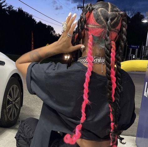 Passion Twists, Dyed Hair Inspiration, Braids Hairstyles Pictures, Dyed Natural Hair, Protective Hairstyles Braids, Pretty Braided Hairstyles, Girls Hairstyles Braids, Dope Hairstyles, Short Natural Hair Styles