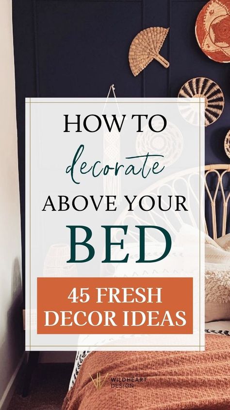 How to Decorate Above Your Bed I Want to decorate your Airbnb bedroom and looking for stylish ideas for the space above the bed? I've rounded up more than 40 over the bed decor ideas for your Airbnb guest room. From modern bold over the bed ideas and geometric art for behind the bed to classic above the bed decor and boho accessories for your Airbnb bedroom - these rental decorating ideas will help you elevate your vacation rental bedroom design. Above Bed Greenery Decor, What Size Picture Over Queen Bed, Above Headboard Art, Bedroom Decor Airbnb, Candles Above Bed, Artwork For Over Bed, Over Bed Picture Ideas, Ideas For Above Headboard, Windows On Both Sides Of Bed