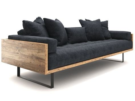 Sofa Wood Design, Sofa Diy Ideas, Modern Sofa Wood, Wood Sofa Design, Sofa For Office, Modern Wooden Sofa, Wood Frame Couch, Modern Wood Sofa, Wood Frame Sofa