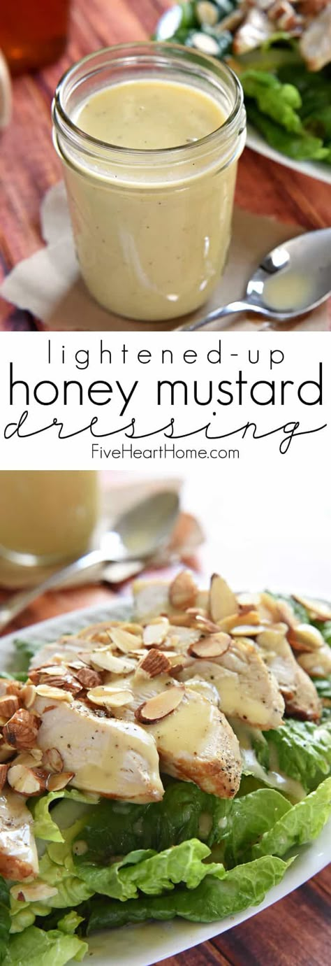 Honey Mustard Salad Dressing, Mustard Salad Dressing, Grainy Mustard, Honey Mustard Dressing, Honey Mustard Sauce, Healthy Salad Dressing, Mustard Sauce, Homemade Salads, Dressing Recipes