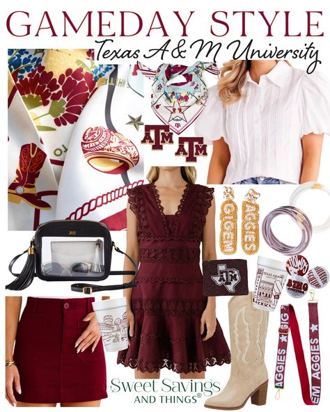 Texas A&M Gameday fashion and accessories. Football season is my favorite season! Click to view!