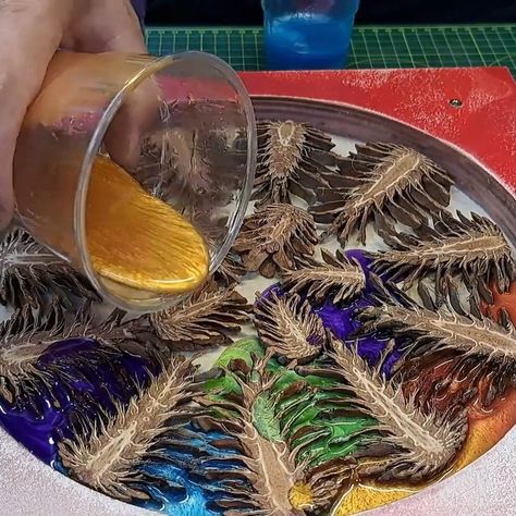 511K views · 16K reactions | Crafting a Mesmerizing Pinecone and Resin Epoxy Clock | resin, epoxy resins, cone | Crafting a Mesmerizing Pinecone and Resin Epoxy Clock | By DIY & Crafts USA | Facebook Pinecone Epoxy Resin, Pine Cone Resin Art, Resin Clock Diy, Japanese Herbarium, Resin Pinecone, Epoxy Clock, Dried Flowers Crafts, Clock Resin, Resin And Wood Diy