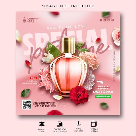 Perfume Social Media Post, Perfume Videography, Perfume Social Media, Videography Ideas, Photoshop Design Ideas, Perfume Ad, Instagram Template Design, Luxury Perfume, Luxury Fragrance