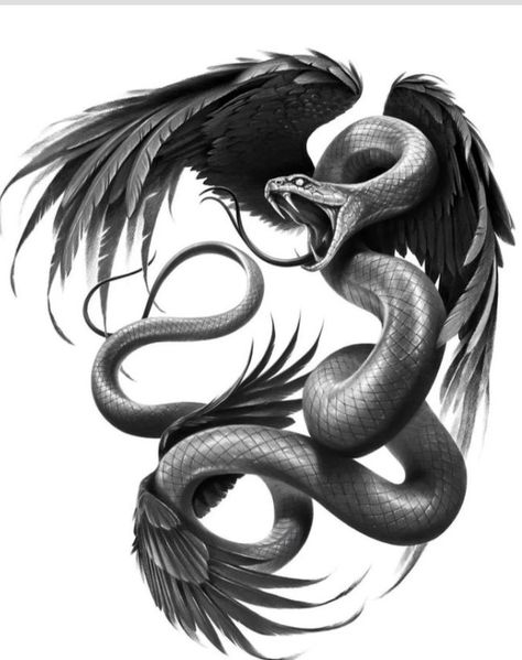 Winged Serpent Tattoo, Time Clock Tattoo, Follow For More Instagram, Koi Tattoo Sleeve, Mother Tattoos For Children, Winged Serpent, Arm Tattoos Drawing, Backpiece Tattoo, American Traditional Tattoo Ideas