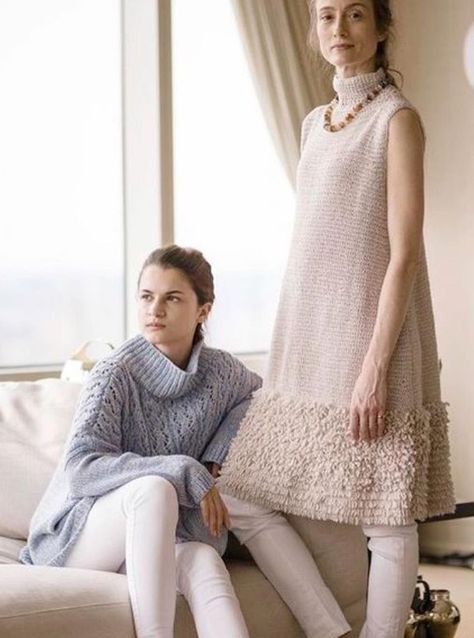 Dress Knitting, Knitwear Fashion, Hand Knitted Sweaters, Sweater Design, Spring Summer 2016, Knit Outfit, Knit Fashion, Knitting Inspiration, Crochet Fashion