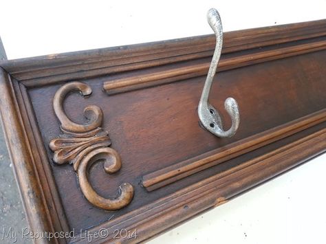 Coat hook repurposed drawer front Antique Drawers, Old Drawers, Repurposed Items, Refurbished Furniture, Recycled Furniture, Flipping Furniture, Redo Furniture, Repurposed Furniture, Upcycled Furniture