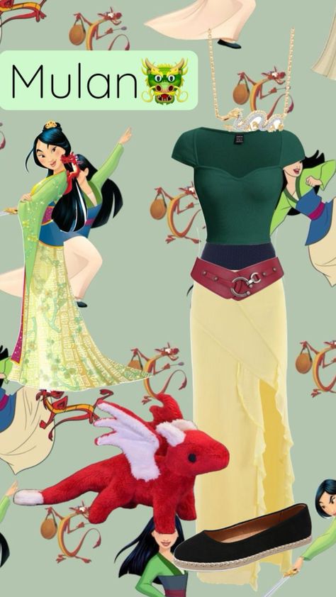 #princess #outfit #outfitinspo #mulan Mulan Outfit, Princess Outfit, Disney Themed Outfits, Disney World Outfits, Cute Disney Pictures, Disney Bound Outfits, Casual Cosplay, Themed Outfits, Disney Pictures