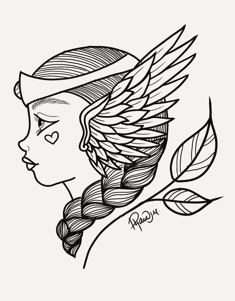 Nicu Crafts, Valkyrie Tattoo, Tiny Tats, Norse Gods, Tattoos Men, Geometric Tattoos, Cool Coloring Pages, Number 2, Pictures To Draw