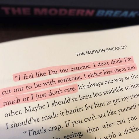 Positive & Motivational Quotes on Instagram: “Taken from the novel @TheModernBreakUpBook. If you don’t own this book yet, get on it...It’s so relatable. Follow: @TheModernBreakUpBook…” Quotes Mind, Love You Quotes For Him, I Love You Quotes For Him, Romantic Book Quotes, An Open Book, Romance Books Quotes, Robin Sharma, Best Quotes From Books, Words Of Wisdom Quotes