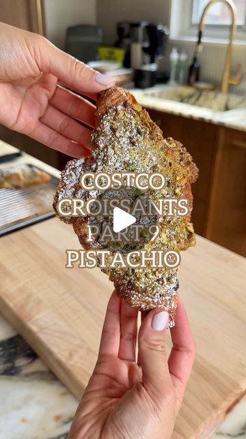 There’s a bakery in Toronto that has the best pistachio croissants (iykyk) but they always sell out so quick, so obviously I had to mak... | Instagram Pistachio Croissant Filling, Pistachio Croissant Recipe, Pistachio Frangipane, Almond Sweets, Bake Sell, Shelled Pistachios, Pistachio Croissant, Croissant Sandwiches, Butter Croissant