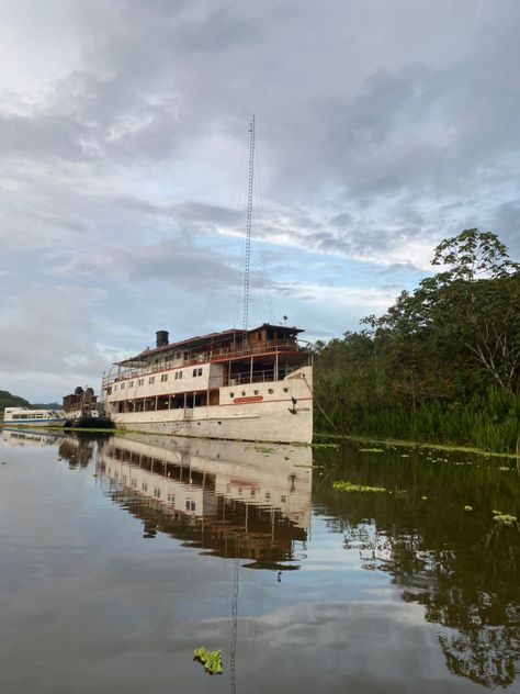 Expedition Aesthetic, Rainforest Amazon, Jungle Expedition, Immortals After Dark, Boat Travel, Amazon River, Aesthetic Nature, In The Jungle, Amazon Rainforest