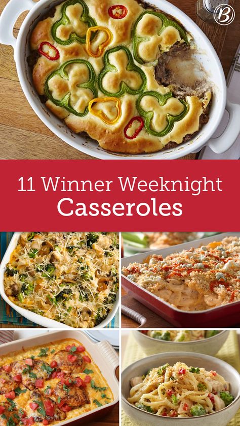 Looking for a new weeknight dinner recipe? Try one of these 11 casseroles for a warm, filling meal that’s packed with flavor and nutrition. Casserole Ideas, Weeknight Casseroles, Weeknight Dinner Recipe, Filling Recipes, Betty Crocker, Dinner Recipe, Main Dish Recipes, Weeknight Dinner, Om Nom