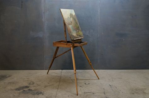 French Landscape Painters Case Easel : Factory 20 French Landscape, Artist Easel, Art Essentials, Artistic Space, Art Easel, Plein Air Paintings, Art Plastique, Hanging Art, Art Studios