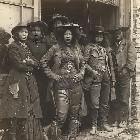 Black Cowgirl Aesthetic, Concrete Cowboy, Cowgirl Era, Black Soul, Black King And Queen, Black Cowboys, Black Cowgirl, Group Poses, Cowgirl Aesthetic