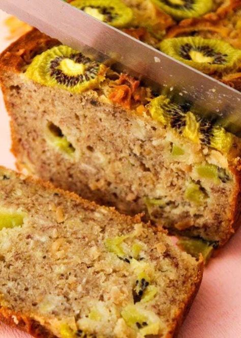 40 KIWI FRUIT INFUSED RECIPES – The Lifestyle Hacks | Food Recipes, Fitness, & DIY Kiwi Bread, Kiwi Desserts, Kiwi Fruit Cake, Kiwi Fruit Recipes, Kiwi Dessert, Kiwi Recipes, Kiwi And Banana, Fruit Bread, Kiwi Fruit