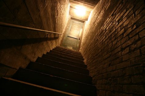 Taking on Scary Basements | Department of Energy Basement Scary Creepy, Basement Dark, Eyes Doors, Basement Aesthetic, Scary Basement, Basement Art, Basement Laundry Room Makeover, Basement Stair, Old Basement