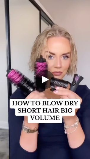 170 reactions · 9 comments | SHORT HAIR VOLUME SECRETS!!!✨🙋🏼‍♀️ 

Volume that lasts starts at the root, @problogroup blow-dry brushes get right to the root, and using only your hairdryer on medium heat means the lightweight barrels can lock in ALL THE VOLUME!!🙋🏼‍♀️🔥

📸👉🏼 @thestyleofrainy 💖💖

-
#shorthair #shorthairstyle #hairtutorialsvideos #hairstyles #blowdry #hairtips #hairtutorial | PRO BLO | problogroup · Original audio Blowdry Hairstyles Short Hair, Blowdry Short Hair, Short Volume Haircuts, Blow Dry Hair For Volume, Hairstyles Blowdry, Short Hair Volume, Volume Haircut, Blow Dry Short Hair, Blow Dry Brush