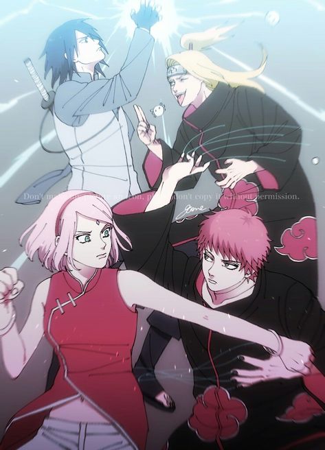 Sasuke, Sakura , Sasori Deidara Sakura Vs Sasori, Sasori Sakura, Sasuke X Sakura, Naruto Oc Characters, Sasuke And Sakura, Sakura Sasuke, Uchiha Clan, Sasuke Sakura, Sakura Uchiha