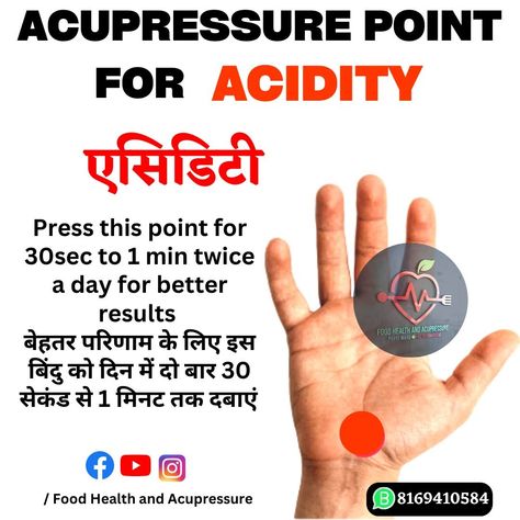 Do check out the video to know more about acupressure points for acidity relief Acidity Remedies, Massage Pressure Points, Full Body Massage Techniques, Pressure Point Therapy, Gastric Problem, Body Massage Techniques, Yoga Facts, Acupressure Therapy, Ancient Healing