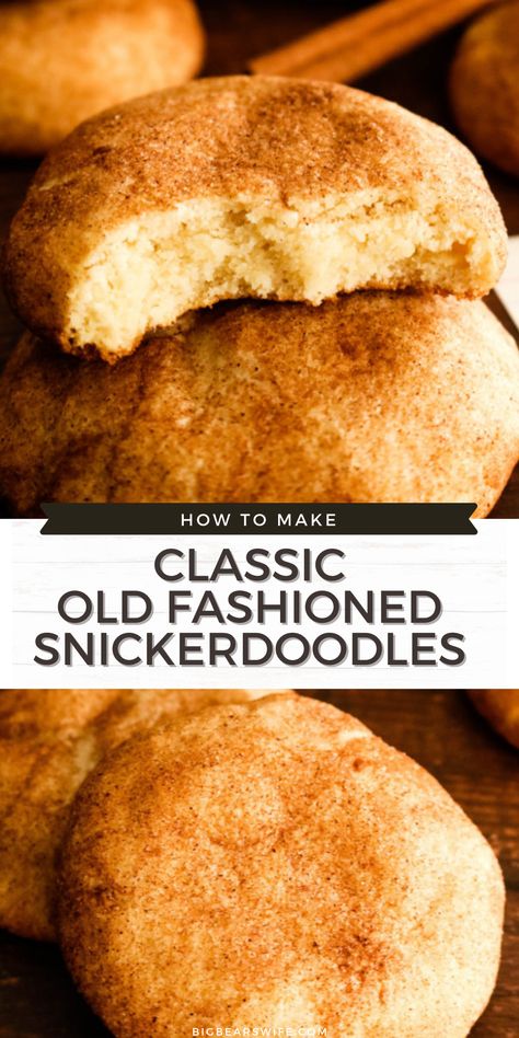 Cookie Recipes That Use Shortening, Desserts With Shortening, Old Fashioned Snickerdoodle Cookies, Cookie Recipes With Shortening, Baking With Shortening, Recipes With Shortening, Cookies Using Shortening, Old Fashioned Cookie Recipes, Shortening Cookies