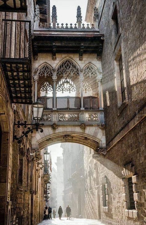 Gorgeous architecture Gothic Quarter Barcelona, Rome Restaurants, Architecture Antique, Gothic Quarter, Best Vacation Spots, Chateau France, Ancient Architecture, Elba, Beautiful Architecture