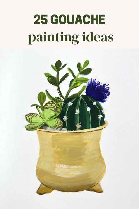 25 gouache painting ideas Gouache Birds Painting, Gouache Easy Paintings, Gouache Illustrations Simple, Gauche Painting Ideas, Easy Gouache Painting Ideas, Gouache Art For Beginners, Gouache Painting Ideas, Gouache Inspiration, Gauche Painting