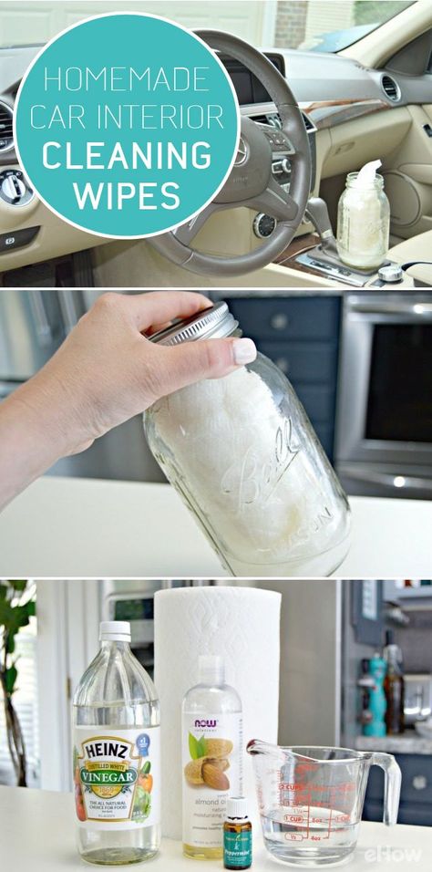 Car interior wipes can be expensive and some can even leave behind lint. It's really easy to make homemade car interior cleaning wipes using a few household ingredients. A great, cheap auto DIY!  http://www.ehow.com/way_5456889_homemade-car-interior-cleaner.html?utm_source=pinterest.com&utm_medium=referral&utm_content=freestyle&utm_campaign=fanpage Car Cleaner Interior, Car Interior Cleaning, Homemade Toilet Cleaner, Car Interior Diy, Cars Interior, Cleaning Stuff, Cleaning Car Interior, Car Cleaner, Interior Clean