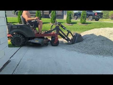 (1343) Front loader scoop bucket for zero turn mower - YouTube Zero Turn Mowers, Riding Lawnmower, Turn Ons