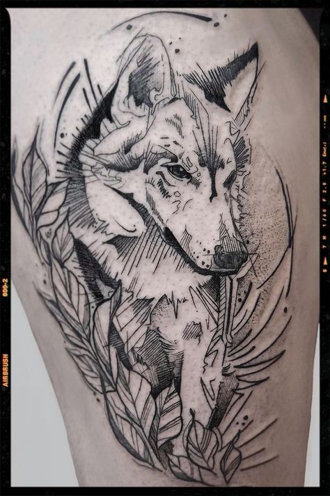 Wolf Tattoo Inspiration Gothic Wolf Tattoo, Coffin Tattoos, Hellhound Tattoo, Wolf Tattoo Back, Werewolf Tattoo, App Filter, Men Tattoo, Inspiration Tattoo, Tattoo Graphic