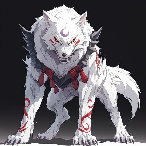 lvl. 500 Wood Monster, Solo Leveling Oc, Dragon Sky, Demon Wolf, Canine Drawing, Creature Fantasy, Pokemon Dragon, Wolf Character, Fantasy Wolf