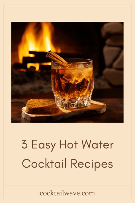 Warm up with these delightful hot water cocktail recipes that you can whip up in minutes. Try the classic Hot Toddy, the smooth and inviting Hot Gold, or the rich and warming Snowshoe, which features a strong whiskey base perfectly balanced with amaretto and spiced cinnamon. These easy-to-make cocktails are perfect for chilly evenings and gatherings with friends. Discover how each drink has unique flavors like caramel, vanilla, and nuttiness that add a cozy touch to your night Hot Cocktail Recipes, Hot Whiskey Drinks, Hot Whiskey, Hot Alcoholic Drinks, Amaretto Drinks, Water Cocktails, Warm Cocktails, Easy To Make Cocktails, Easy Alcoholic Drinks