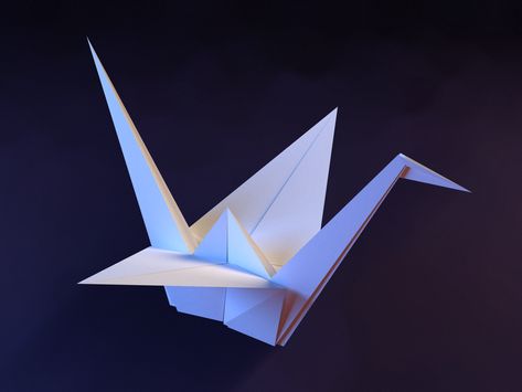 Origami Swan Drawing, Paper Crane Art, Origami Painting, Origami Aesthetic, Origami Photography, Swan Origami, Paper Crane Origami, Paper Swan, Origami Swan