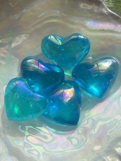 Heart Aura, Aura Heart, Aqua Aura Quartz, Blue Aura, Chevron Amethyst, Aqua Aura, Aura Crystals, Heart Stone, Heart Crystal