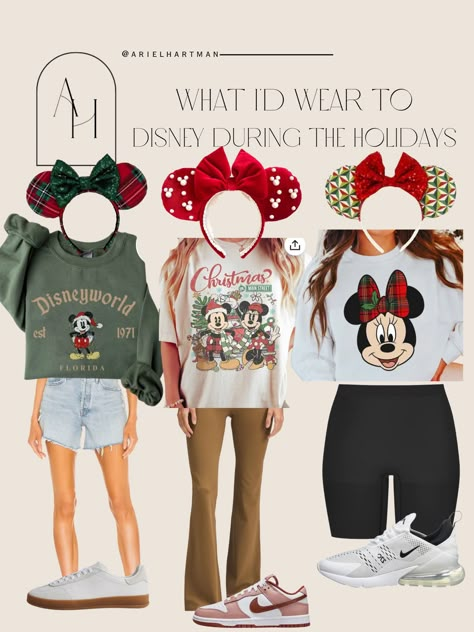 Animal Kingdom Outfit Christmas, Women’s Christmas Disney Outfit, Disney World Thanksgiving Outfits, Disney Parks Christmas Outfits, Disney World New Years Eve Outfit, Disney Outfit Ideas Christmas, Disney Outfit December, Christmas At Disneyland Outfit, Fall Disneyland Outfits Women