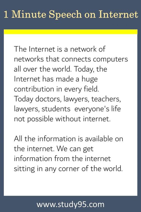 Hello Guys here you will read 1 Minute Speech on Internet. we all know internet is important need of everyone in today life. Report Writing Format, Letter Writing Examples, English Speech, Writing Examples, English Teaching Materials, English Grammar Book, Short Note, Bff Gifts Diy, Grammar Book