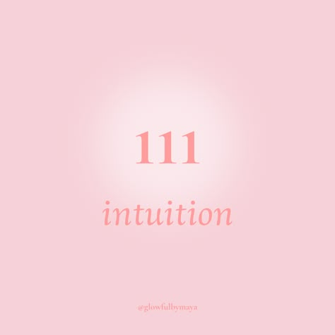 Angel number by glowfulbymaya - 111 intuition [positivity grateful motivational happiness self love] 111 Intuition, 111 Angel Number, Angel Number, Angel Numbers, Good Vibes, Self Love, Vision Board, Angel