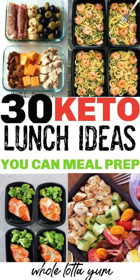 Meal Prep Lunches, Ketosis Diet Recipes, Low Carb Meal, Keto Lunch Ideas, Resep Diet, Low Carb Diets, Keto Lunch, Ketogenic Diet Meal Plan, Ketogenic Diet For Beginners