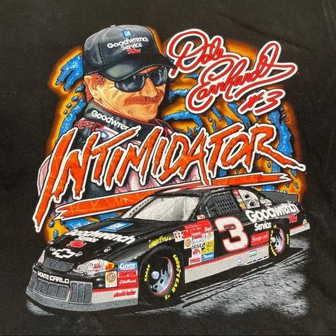 Nascar Daytona, Dale Earnhardt Sr, Single Cab Trucks, 90s Nascar, Nascar Shirts, Nascar T Shirts, 90s Tshirt, Richard Petty, Harley Shirts