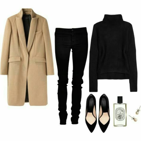 Black Turtleneck Outfit, Turtleneck Styling, Minimalist Moda, Winter Turtleneck, Turtleneck Outfit, Turtleneck Sweaters, Camel Coat, Black Turtleneck, Mode Inspo