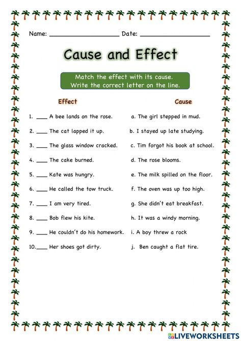 Cause And Effect Worksheet 3rd Grade, Cause And Effect Worksheet Grade 1, Cause And Effect Activities 3rd, Cause And Effect Worksheet, Aba Training, Cause And Effect Worksheets, Cause And Effect Activities, Adverbs Worksheet, Verbal Reasoning