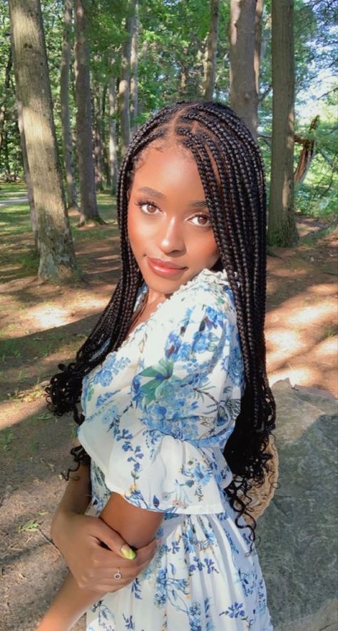 Protective Styles For Natural Hair, Styles For Natural Hair, Box Braids Hairstyles For Black Women, Braids Hairstyles Pictures, Cute Box Braids Hairstyles, Girls Hairstyles Braids, Girls Braids, African Braids Hairstyles, Braided Hairstyles For Black Women